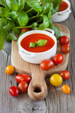 Domates çorbası Gazpacho.