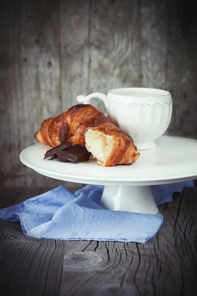 Desayuno francés por la mañana — Foto de Stock