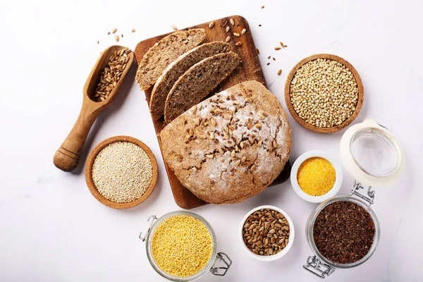 Ancient Grain Food Bread Gluten Free Healthy Eating Dieting Balanced — Stok fotoğraf