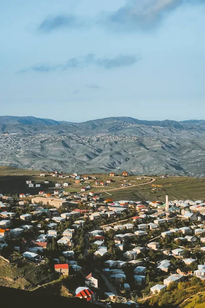 Antiguo Asentamiento Alto Las Montañas Daguestán Aul Kubachi Ciudad Las — Foto de Stock