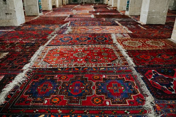 Tapetes Tradicionais Daguestão Mais Antiga Mesquita Islâmica Juma Derbent Imagens Royalty-Free