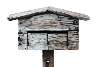 eski ahşap kuş evinde