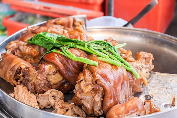 Stewed pork leg — Stock Photo, Image