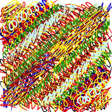 soyut çizilmiş desen