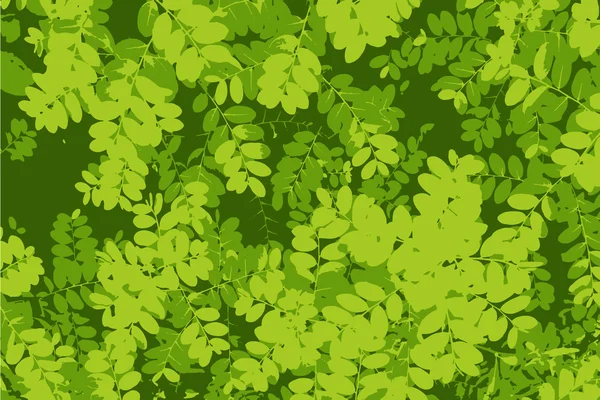 Muster des grünen Blattes Hintergrund — Stockvektor