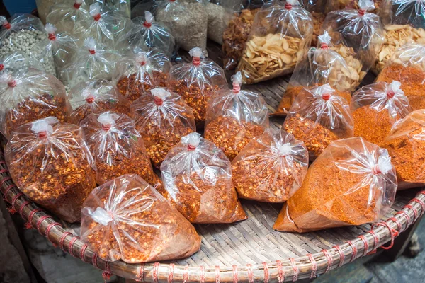 Ground dried chillies — Stock Photo, Image