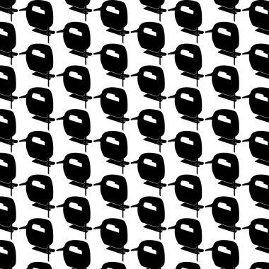 Dikişsiz desen arka yay testere