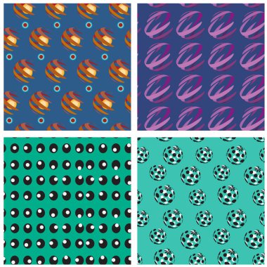 doodle karikatür seamless modeli