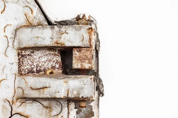 Eski ve paslı metal menteşe — Stok fotoğraf