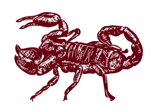 Kırmızı scopion — стоковий вектор