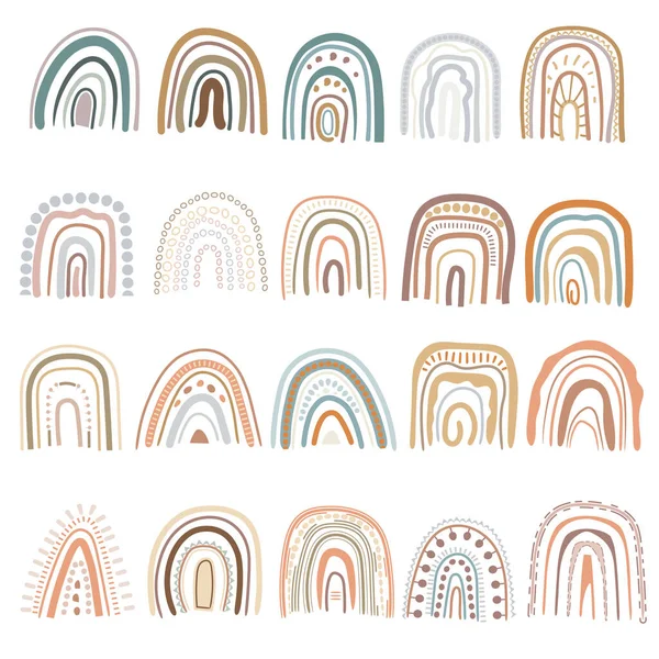 Boho彩虹束设计 装饰元素 — 图库矢量图片