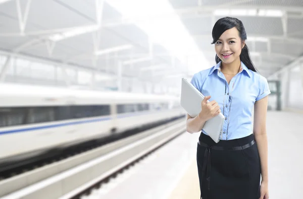 Young confident asian business woman — Stock Photo, Image