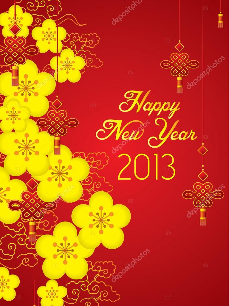 Chinese New Year Greeting card design ⬇ Vector Image by © tunagaga