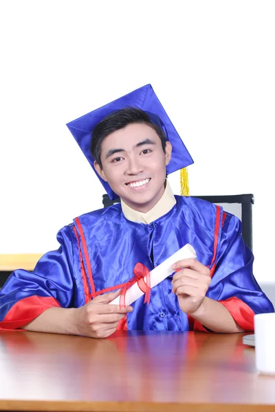 Young Asian graduation student guy — Stock Photo, Image