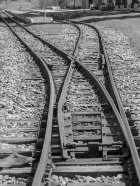 Demiryolu Avrupa 'da Siyah ve Beyaz Resimler