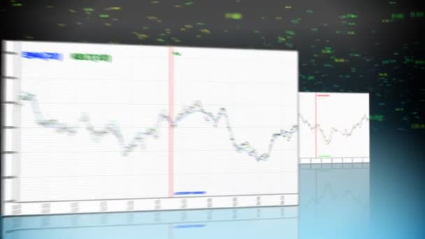 Exibições de negócios com loop gráfico — Vídeo de Stock