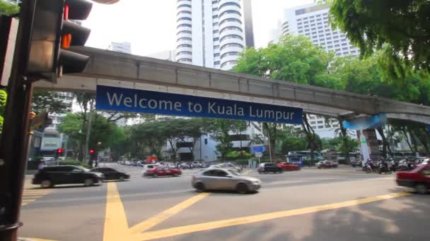 Kuala Lumpur monorail — Stockvideo