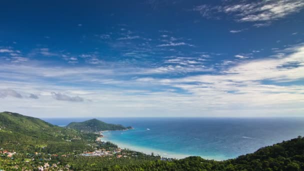 View from island time lapse — Stock Video