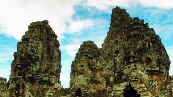 Bayon temple zoom time lapse — Stock Video