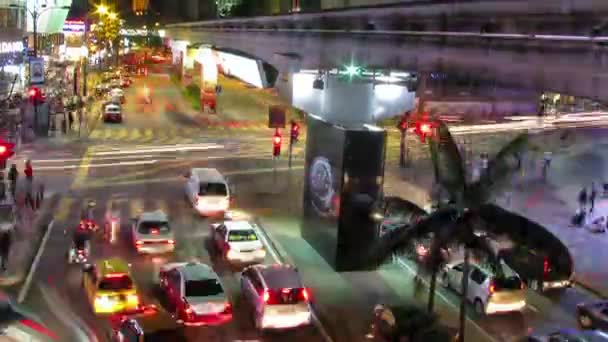 Stad verkeerslichten time-lapse — Stockvideo