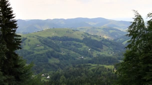 Mountains and hills time lapse — Stock Video