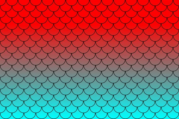 Colorful Fish Scales Mermaid Scales Roof Tiles Repeat Pattern Background — Fotografia de Stock
