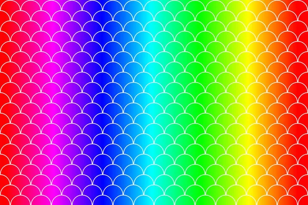 Rainbow Fish Scales Mermaid Scales Roof Tiles Repeat Pattern Background —  Fotos de Stock