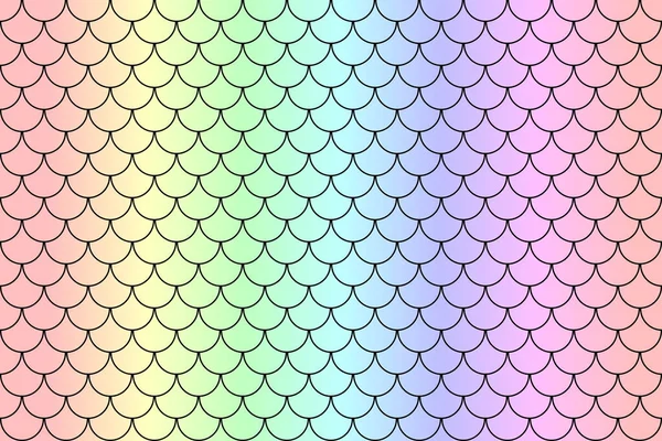 Rainbow Fish Scales Mermaid Scales Roof Tiles Repeat Pattern Background — Stock fotografie