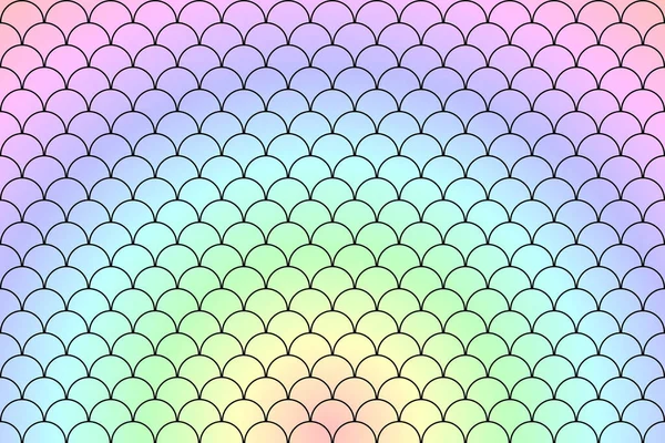 Rainbow Fish Scales Mermaid Scales Roof Tiles Repeat Pattern Background — Stock fotografie