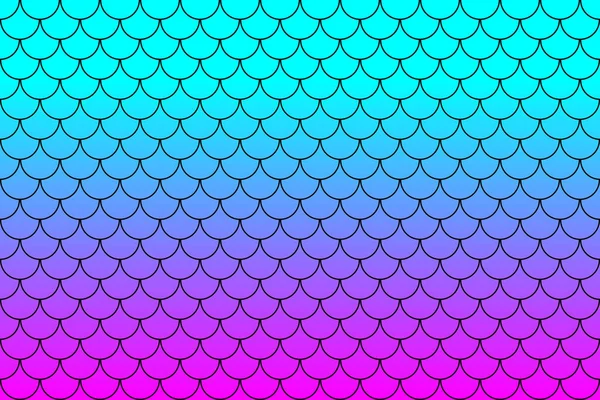 Colorful Fish Scales Mermaid Scales Roof Tiles Repeat Pattern Background Stockfoto
