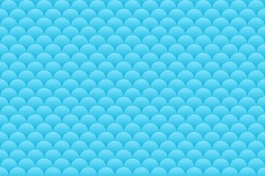 Sky blue fish scales, mermaid scales, roof tiles repeat pattern background.