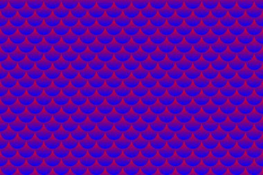 Colorful fish scales, mermaid scales, roof tiles repeat pattern background.