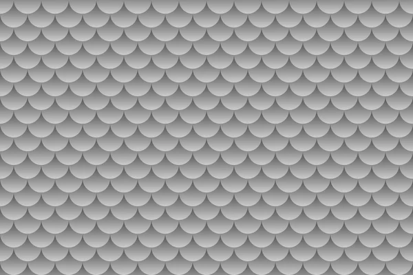 Gray fish scales, mermaid scales, roof tiles repeat pattern background.
