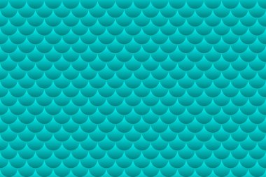 Colorful fish scales, mermaid scales, roof tiles repeat pattern background.