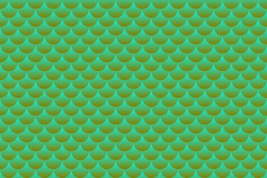 Colorful fish scales, mermaid scales, roof tiles repeat pattern background.