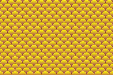 Colorful fish scales, mermaid scales, roof tiles repeat pattern background.