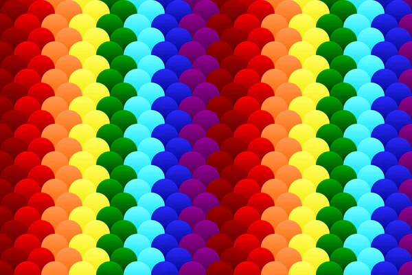 Rainbow Fish Scales Mermaid Scales Roof Tiles Repeat Pattern Background — Fotografia de Stock