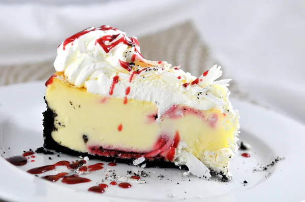 Raspberry Cheesecake — Stock Photo, Image