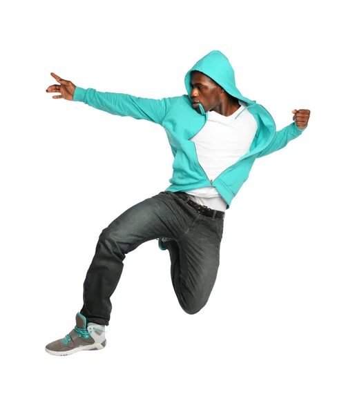 Hip hop dansare hoppning — Stockfoto