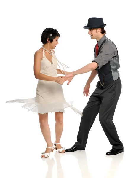 Пара танцев — стоковое фото