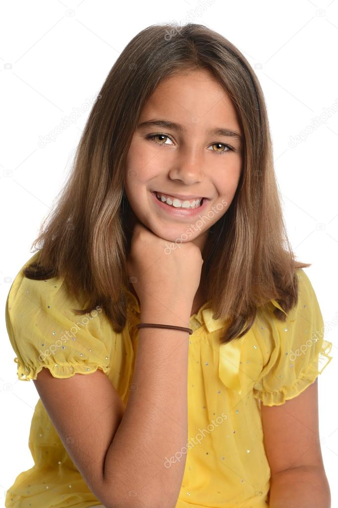 Portrait of Young Girl Smiling
