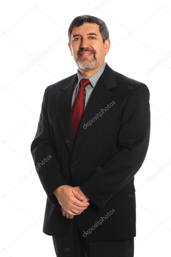 Hispanic Businessman Smiling