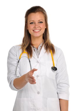 kadın doktor sunan karşılıklı