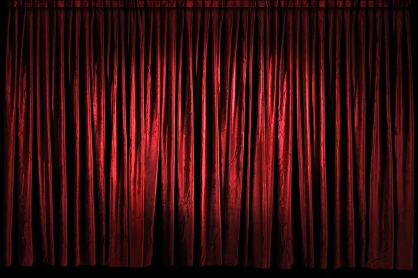 Red Stage Curtains — Stock Photo, Image