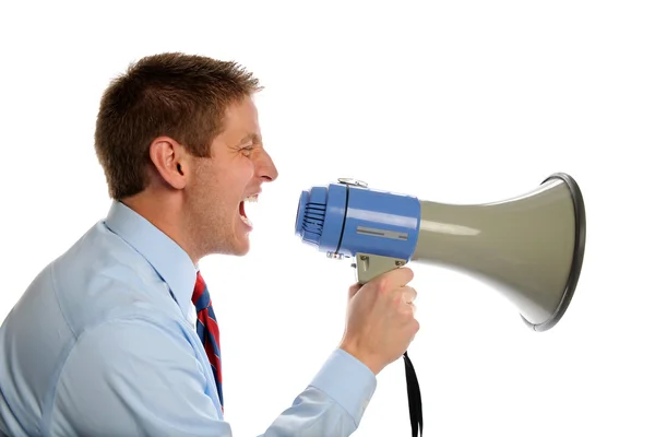 Businessman Using Megaphone Royalty Free Stock Images