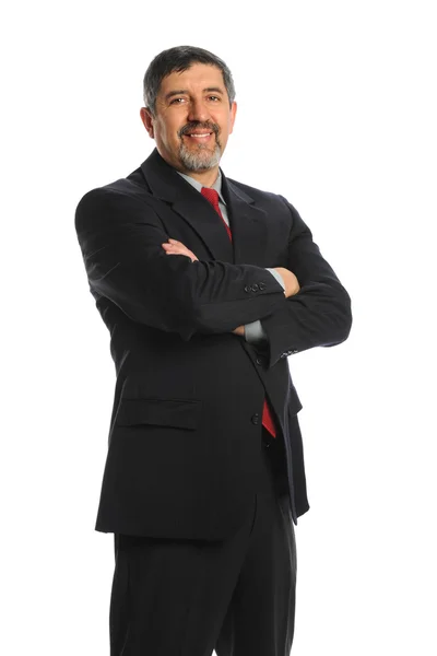 Empresario hispano sonriendo — Foto de Stock