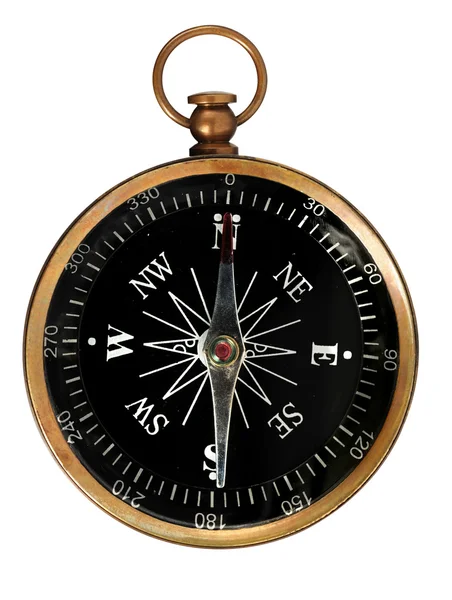Ročník kompas s ořezovou cestou — Stock fotografie