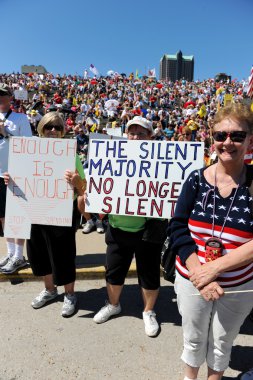 Tea Party Rally in Saint Louis Missouri clipart