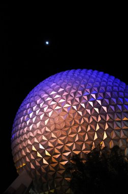 Epcot Center at Night clipart
