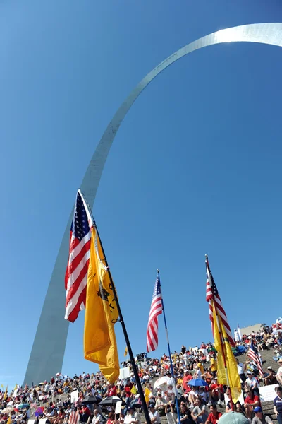 Thee partij rally in saint louis (Missouri) — Stockfoto